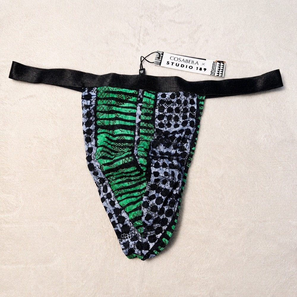 COSABELLA x Studio 189 Men's Printed Italian Thong Aggie - Size M / NWT